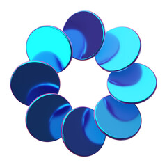 flower abstract shape 3d illustration