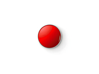 Red button isolated