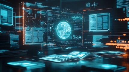 Futuristic Holographic Interface for Virtual Education and Self Paced Learning