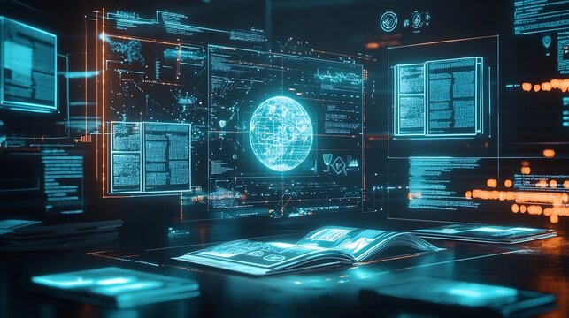 Futuristic Holographic Interface for Virtual Education and Self Paced Learning