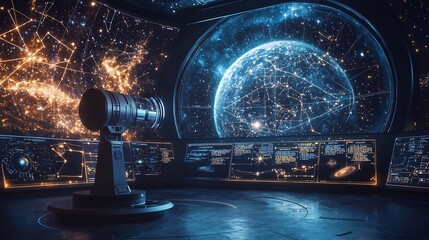 Holographic Astronomy Interface Projecting 3D Star Map with Real Time Data for Immersive