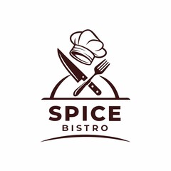  restaurant food logo design concept vintage retro