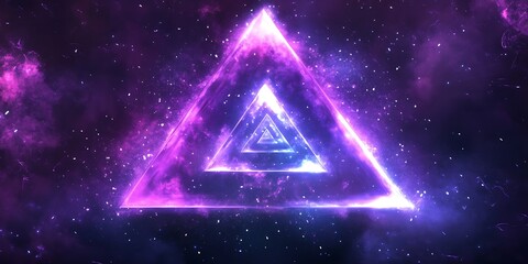 Digital glow effect with triangles