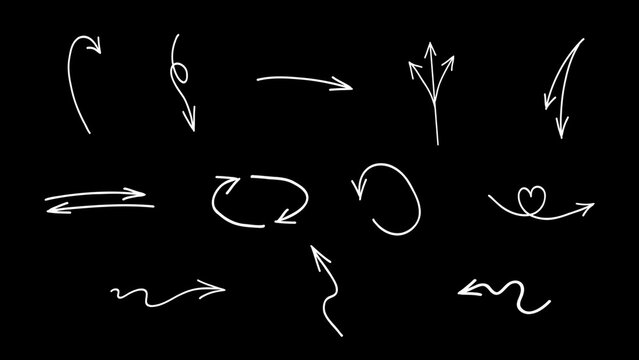 Animated Scribble Arrows Bundle