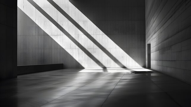 Long shadows stretching across minimalist setting fcb adea generated illustration