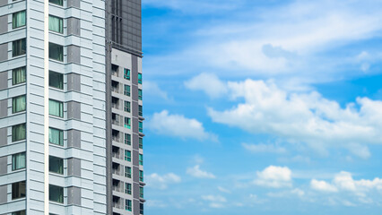 Bangkok, Thailand. November 9, 2024. Prosta Tower is a modern A class office building offering approx, Construction and fit out standards meet best market standards and newest architecture trends.