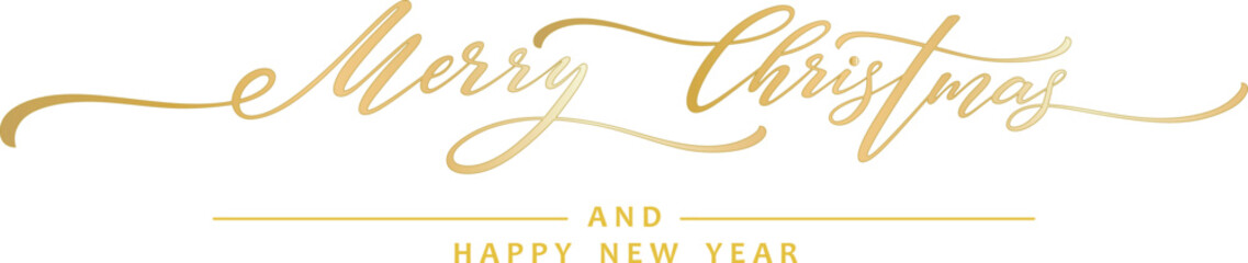 Merry Christmas text, lettering for greeting cards, banners, posters, isolated vector illustration. Merry Christmas greeting	