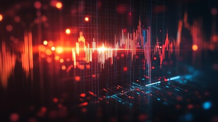 Fototapeta premium Stock Chart Reveals Financial Opportunities Photo