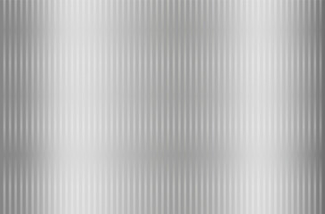 Acrylic satin ribbed glass texture, light gray background. Vertical light stripes. Vector