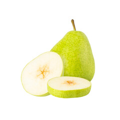 Pear cutout, full depth of field.