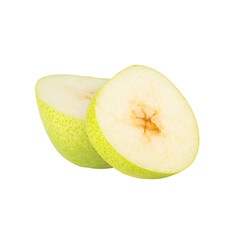 Pear cutout, full depth of field.