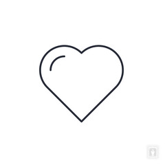 Heart icon. Heart Symbol sign for mobile concept and web design. Vector icon, Logo illustration, Vector graphics