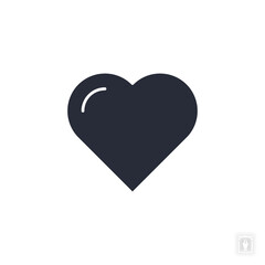 Heart icon. Heart Symbol sign for mobile concept and web design. Vector icon, Logo illustration, Vector graphics