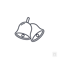 Wedding bells icon. Wedding bells Symbol sign for mobile concept and web design. Vector icon, Logo illustration, Vector graphics