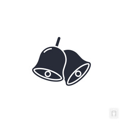 Wedding bells icon. Wedding bells Symbol sign for mobile concept and web design. Vector icon, Logo illustration, Vector graphics