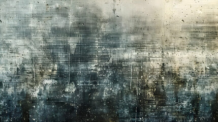 Obraz premium Abstract Scratched Metal Texture with a Gradient of Blue, Green, and Yellow Colors