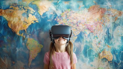 Virtual Reality Geography Class Explores Interactive 3D Maps of Continents and Ecosystems