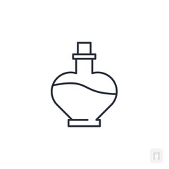 Love potion bottle icon. Love potion bottle Symbol sign for mobile concept and web design. Vector icon, Logo illustration, Vector graphics