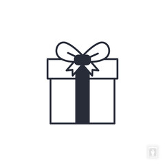 Gift box icon. Gift box Symbol sign for mobile concept and web design. Vector icon, Logo illustration, Vector graphics