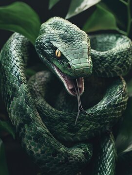 Vivid Python Snake