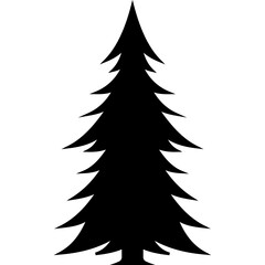 Obraz premium Christmas Tree Silhouette