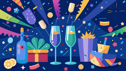 new year celebration background