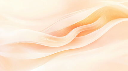 Abstract peach gradient background with soft wave patterns. fashionable trendy pastel peach color. concept of abstract design, calm backdrop, soft waves, warm colors. Pastel. Illustration