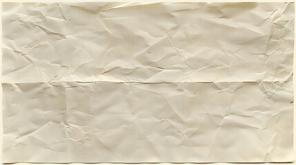 Obraz premium A Close-Up View of a Creased and Wrinkled Piece of Paper, Showing the Texture and the Marks of Time