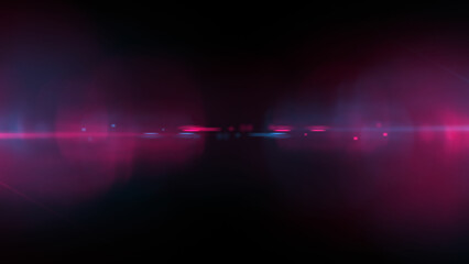 Red and blue light rays background