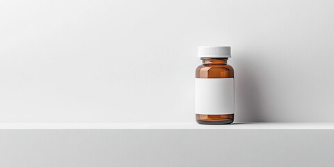 Prescription pill bottles background, pharmaceuticals backdrop, capsules antibiotics painkillers illustration backgrounds