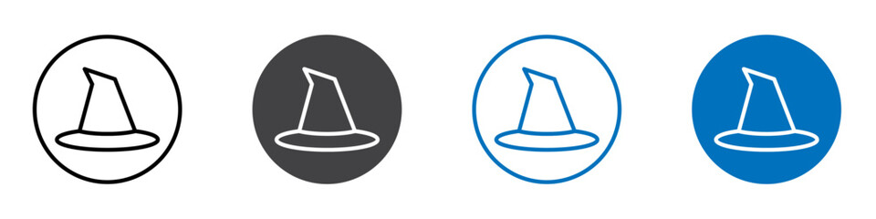 Hat icon Logo sign in thin line outline