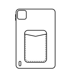 Outline Phone Case with Card Holder