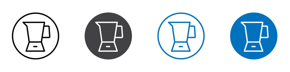 Juicer machine icon Logo sign in thin line outline