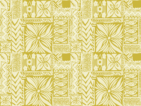Hawaiian tribal exotic fabric and Polynesian tapa cloth patchwork abstract