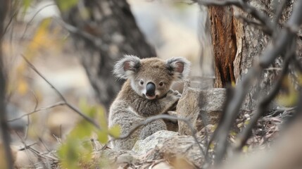 Adorable Koala in the Australian Bush