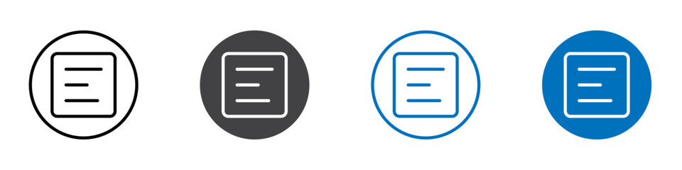 Paragraph icon Logo sign in thin line outline