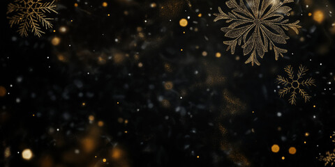 Fototapeta premium Luxury Christmas and Happy New Year with Gold Decoration Christmas
