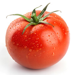 Tomato isolated. Fresh tomato. With clipping path. Full depth of field.
