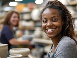 Ceramic Studio: Pottery Artisan at Work