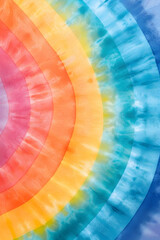 Obraz premium Vibrant Tie-Dye Screen Texture for T-shirt Design,LGBTQ Pride Festival Theme in Cartoon Colorful Drawing