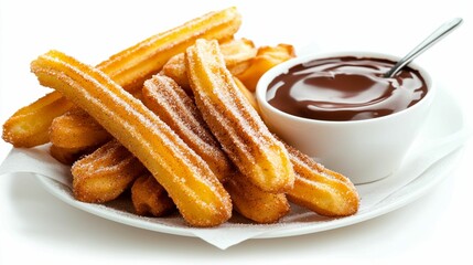 churros dusted with cinnamon sugar, served with chocolate dip