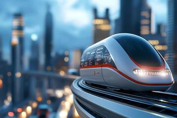 Innovative urban transportation transforms skyline with sustainable technology