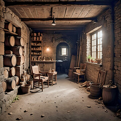 interior of the old cellar