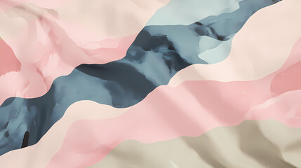 Soft pastel hues merge with camouflage patterns on a modern backdrop, combining gentle elegance with rugged charm. Pastel. Illustration