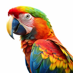 Fototapeta premium parrot in white background