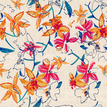 Flores Aquarela Ilustra&ccedil;&atilde;o