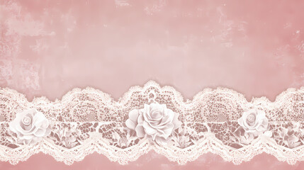 Victorian era pastel anniversary invitation with lace borders. victorian era. illustration. Pastel. Illustration