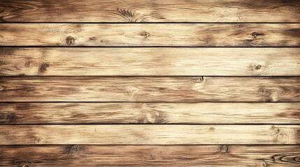 Naklejka premium Horizontal Wood Grain Pattern on Rustic Wooden Plank Background with Natural Light and Shadow Effects