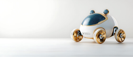 Fototapeta premium Innovative robot car redefines future of urban mobility and design trends
