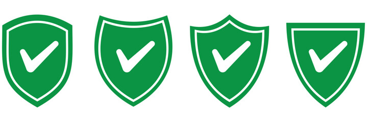Obraz premium Tick mark approved icon vector on white background